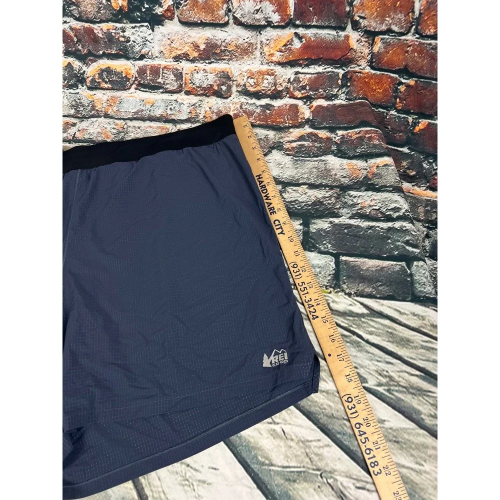 REI Co-op Mens Blue‎ Athletic Running Shorts Size 3XL With Inner liner Pockets